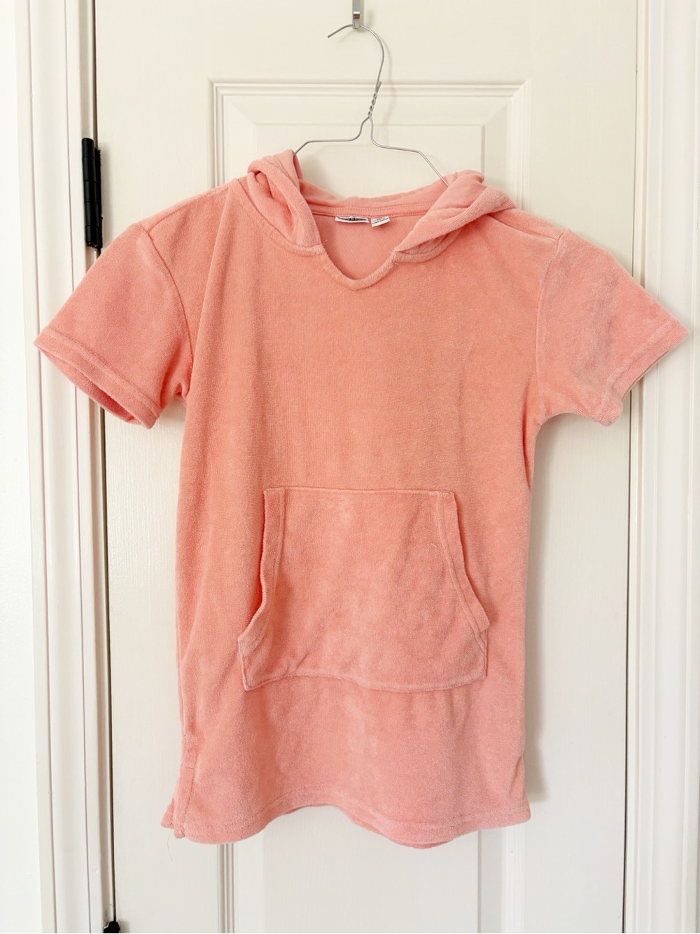 Small • Lily & Dan peach terrycloth swim coverup